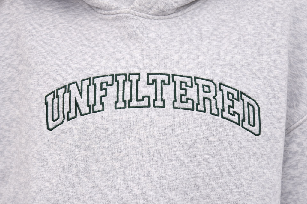 Unfiltered Light Grey Unisex Hoodie